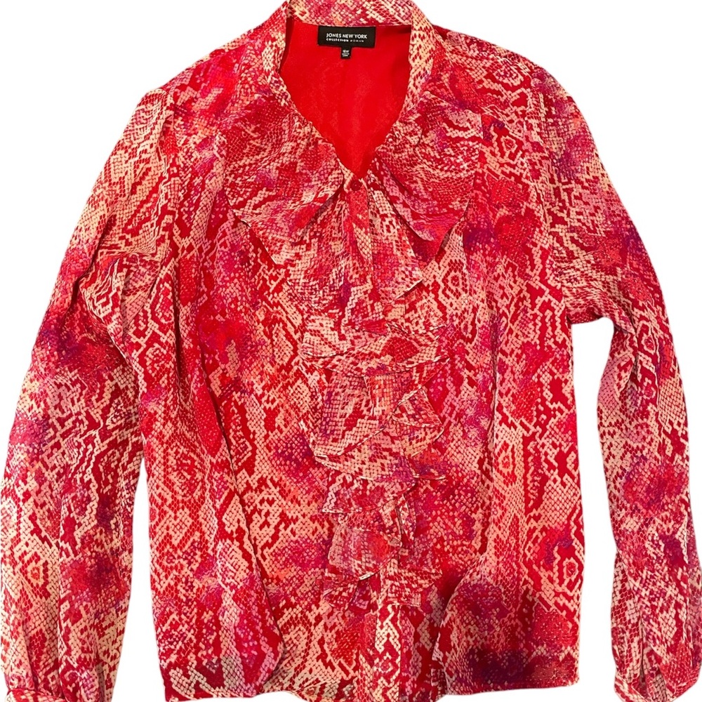 Jones New York ruffle blouse. Size 16w